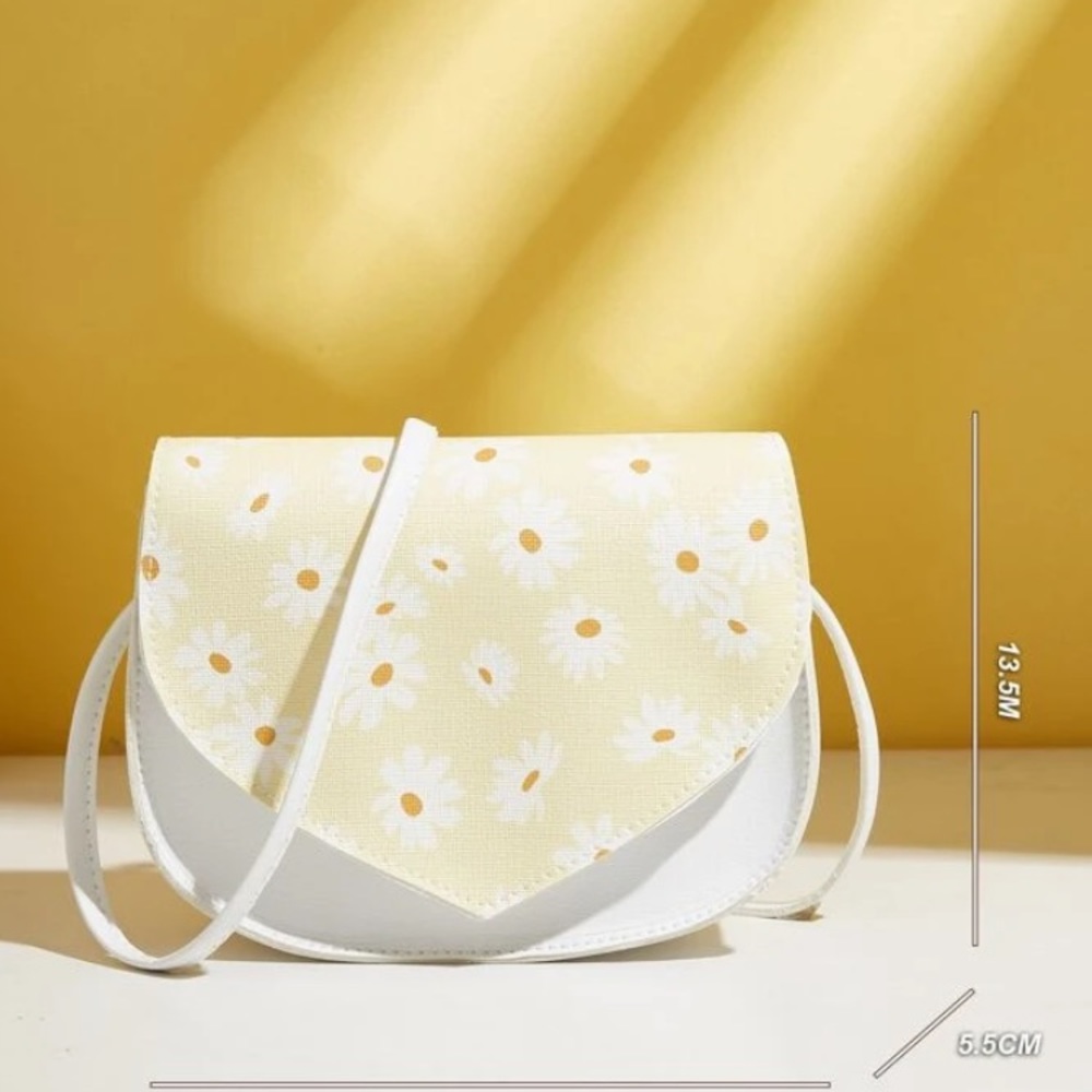 Floral Graphic Flap Saddle Bag - Picture 4 of 8